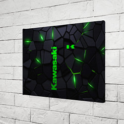 Холст прямоугольный Kawasaki - плиты с эффектом свечения, цвет: 3D-принт — фото 2