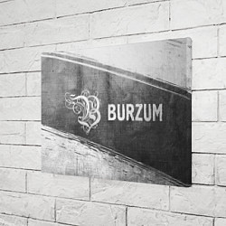 Холст прямоугольный Burzum - grey gradient по-горизонтали, цвет: 3D-принт — фото 2