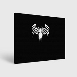 Холст прямоугольный Venom - logo, цвет: 3D-принт