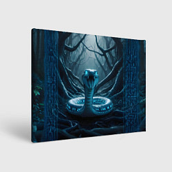 Холст прямоугольный Цифровая змея, цвет: 3D-принт