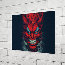 Холст прямоугольный Red demon Oni, цвет: 3D-принт — фото 2