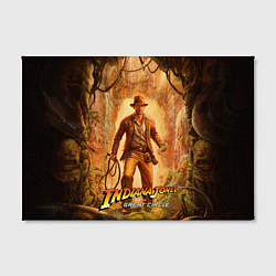 Холст прямоугольный Инди Indiana Jones and the great circle, цвет: 3D-принт — фото 2