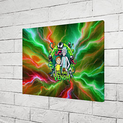 Холст прямоугольный Рик и Морти - мы Веном мем, цвет: 3D-принт — фото 2