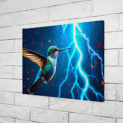 Холст прямоугольный Колибри в грозу, цвет: 3D-принт — фото 2