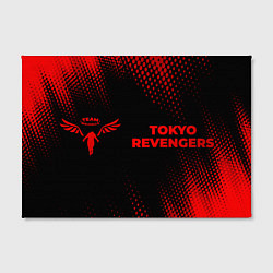 Холст прямоугольный Tokyo Revengers - red gradient по-горизонтали, цвет: 3D-принт — фото 2