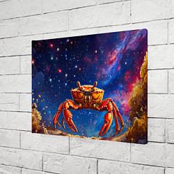 Холст прямоугольный Краб в космосе, цвет: 3D-принт — фото 2