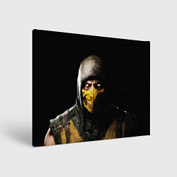 Холст прямоугольный Mortal kombat Scorpion - кто следующий, цвет: 3D-принт