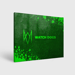 Картина прямоугольная Watch Dogs - green gradient по-горизонтали