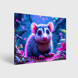 Холст прямоугольный Малыш опоссум, цвет: 3D-принт