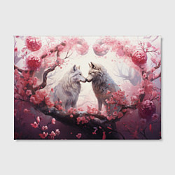 Холст прямоугольный Волчья гармония, цвет: 3D-принт — фото 2