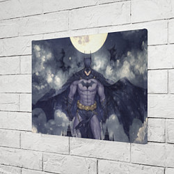Холст прямоугольный Бэтмен и полнолуние, цвет: 3D-принт — фото 2