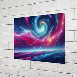 Холст прямоугольный Spiral neon galaxy - ai art fantasy, цвет: 3D-принт — фото 2