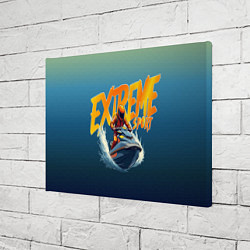 Холст прямоугольный Экстремальный гидроцикл, цвет: 3D-принт — фото 2