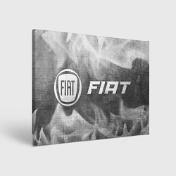 Холст прямоугольный Fiat - grey gradient по-горизонтали, цвет: 3D-принт
