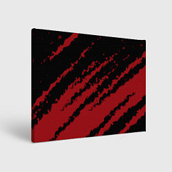 Холст прямоугольный The color is red and black, цвет: 3D-принт