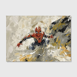 Холст прямоугольный Человек - паук маслом, цвет: 3D-принт — фото 2