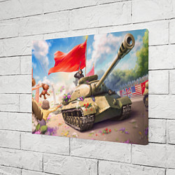 Холст прямоугольный Русский танк, цвет: 3D-принт — фото 2