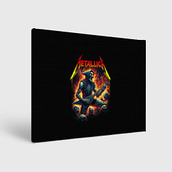 Холст прямоугольный Metallica - James Alan Hatfield, цвет: 3D-принт