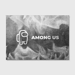 Холст прямоугольный Among Us - grey gradient по-горизонтали, цвет: 3D-принт — фото 2