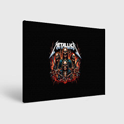 Холст прямоугольный Metallica forever - thrash metal, цвет: 3D-принт