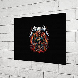Холст прямоугольный Metallica forever - thrash metal, цвет: 3D-принт — фото 2