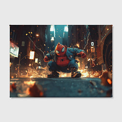 Холст прямоугольный Толстый человек-паук, цвет: 3D-принт — фото 2