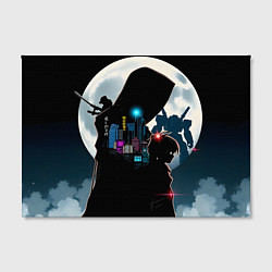 Холст прямоугольный Разные герои аниме, цвет: 3D-принт — фото 2