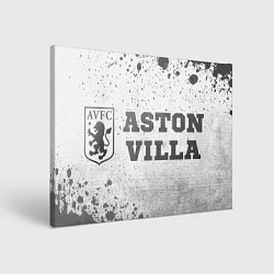 Холст прямоугольный Aston Villa - white gradient по-горизонтали, цвет: 3D-принт