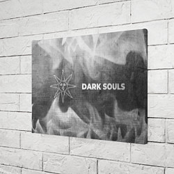 Холст прямоугольный Dark Souls - grey gradient по-горизонтали, цвет: 3D-принт — фото 2