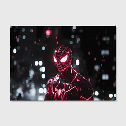 Холст прямоугольный Человек-паук в красно-черном костюме, цвет: 3D-принт — фото 2
