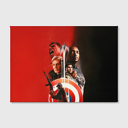 Холст прямоугольный Капитан Америка Новый мир, цвет: 3D-принт — фото 2