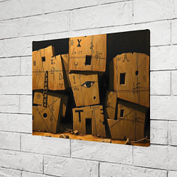 Холст прямоугольный Глаза в каменных домах, цвет: 3D-принт — фото 2