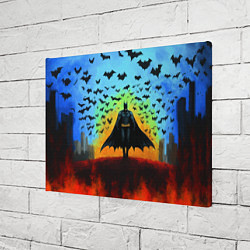 Холст прямоугольный Бэтмен и летучие мыши, цвет: 3D-принт — фото 2