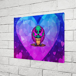 Холст прямоугольный Кактус в виде инопланетянина, цвет: 3D-принт — фото 2