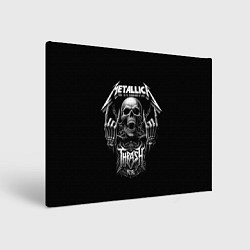 Холст прямоугольный Thrash metal - Metallica group, цвет: 3D-принт