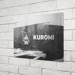 Холст прямоугольный Kuromi - grey gradient по-горизонтали, цвет: 3D-принт — фото 2