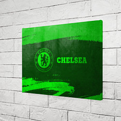 Холст прямоугольный Chelsea - green gradient по-горизонтали, цвет: 3D-принт — фото 2