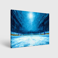 Холст прямоугольный Хоккейная площадка, цвет: 3D-принт