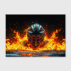 Холст прямоугольный Голкипер в огне, цвет: 3D-принт — фото 2