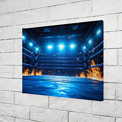 Холст прямоугольный Синий ринг в огне, цвет: 3D-принт — фото 2