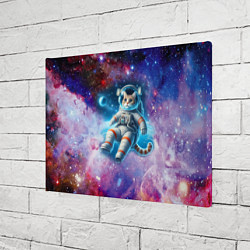 Холст прямоугольный The cat is a brave cosmonaut - ai art, цвет: 3D-принт — фото 2