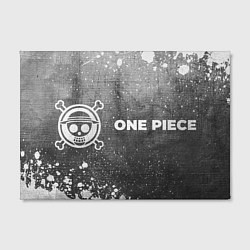Холст прямоугольный One Piece - grey gradient по-горизонтали, цвет: 3D-принт — фото 2