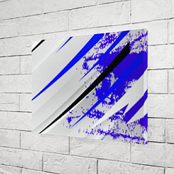 Холст прямоугольный Color white blue, цвет: 3D-принт — фото 2