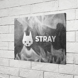 Холст прямоугольный Stray - grey gradient по-горизонтали, цвет: 3D-принт — фото 2
