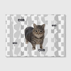 Холст прямоугольный Кот уиа, цвет: 3D-принт — фото 2