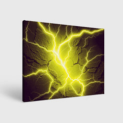 Холст прямоугольный Color yellow black, цвет: 3D-принт