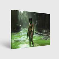 Картина прямоугольная Джейд в кислоте мортал комбат