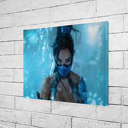 Холст прямоугольный Китана и снежный фон, цвет: 3D-принт — фото 2