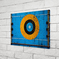 Холст прямоугольный Мишень на синем, цвет: 3D-принт — фото 2