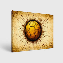 Картина прямоугольная Мяч для гандбола на бежевом